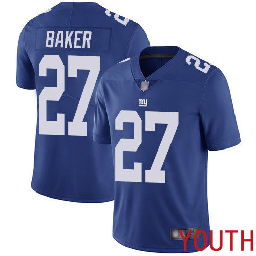 Youth New York Giants #27 Deandre Baker Royal Blue Team Color Vapor Untouchable Limited Player Football NFL Jersey->youth nfl jersey->Youth Jersey
